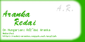 aranka redai business card